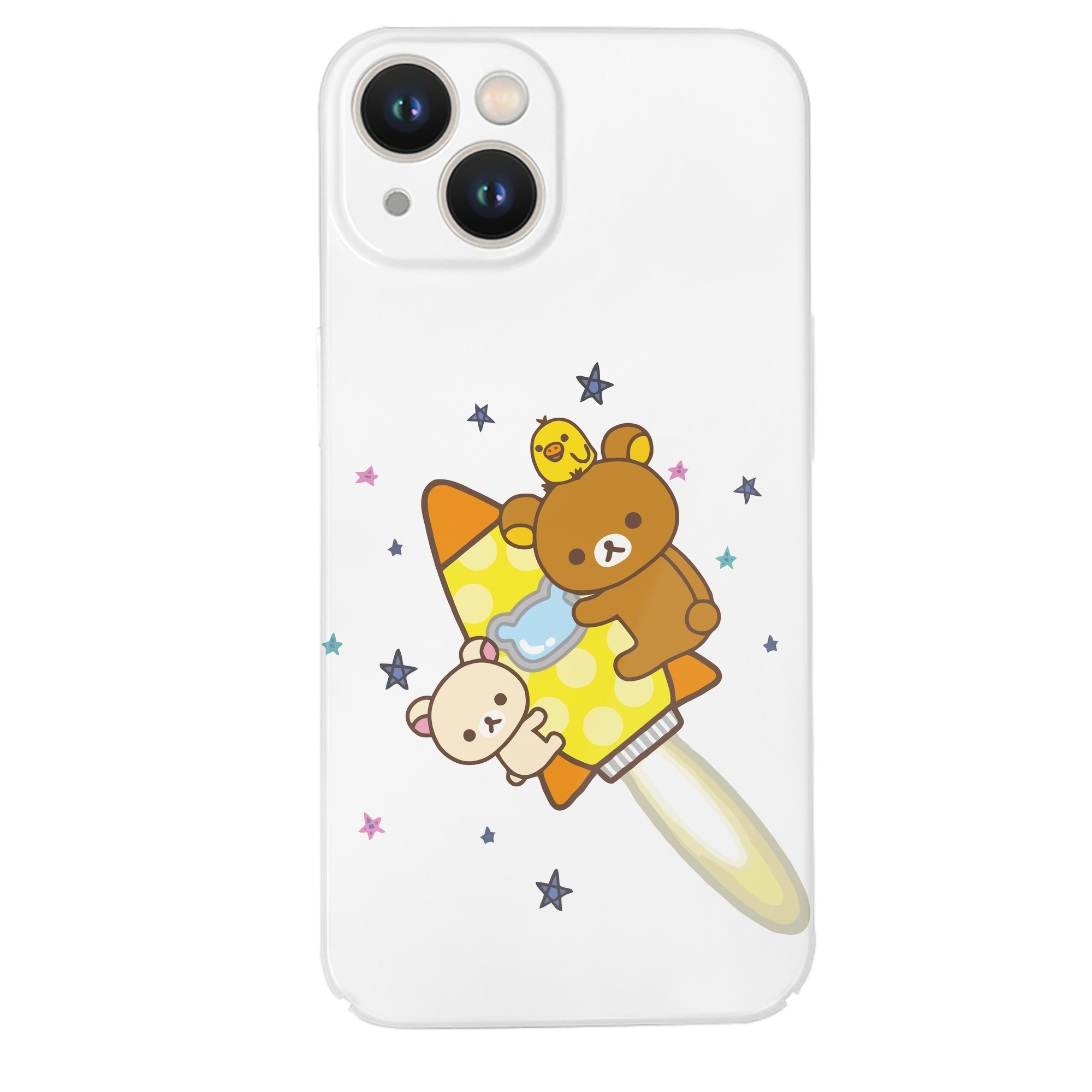 （画像用） リラックマ リラックマ キイロイトリ Rilakkuma Korilakkuma Kiiroitori 【iPhone 14シリーズ対応】ハードケース